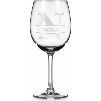 Sklenice Vínová sklenka s gravírovaným jménem – Nikolas II