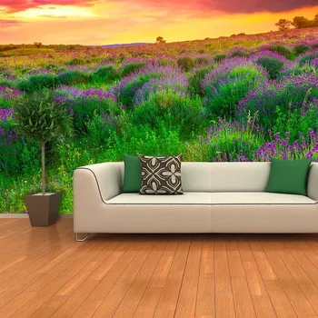 Tapeta Sablio Tapeta Levandulové pole - 125x75 cm