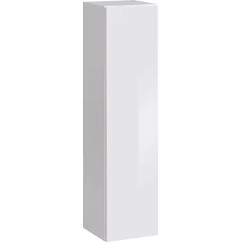 Knihovna Vitrína bílý lesk 120 x 30 x 30 cm ASM