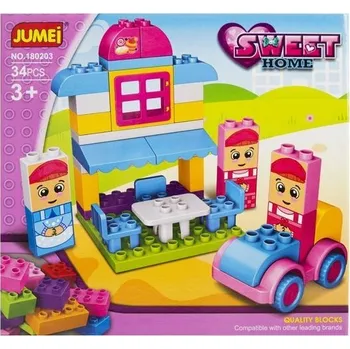 ostatní stavebnice Stavebnice Jumei 3+ CUKRÁRNA 34 dílků, 28x26 cm