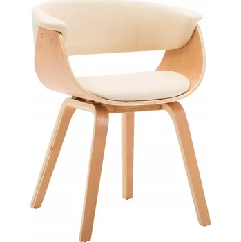 Jídelní židle Židle VidaXL umělá kůže bílá 1 ks