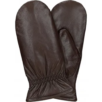 Podprsenka Hnědé čokoládové jednoprstové dámské rukavice vel. L