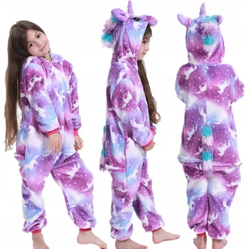 JEDNOROŽEC KIGURUMI PRO DĚTI PYŽAMO OVERAL TEPLÁKOVKA OVERAL DĚTSKÝ 146