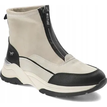 Dámská zimní obuv Mustang dámské kotníkové boty s plochým podpatkem, velikost 38