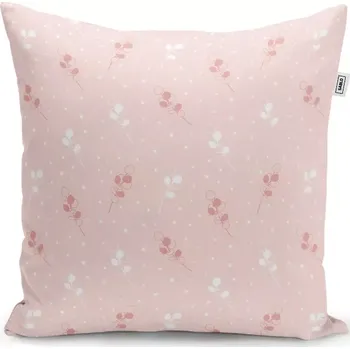 Polštář Sablio Polštář Bílé a růžové květy - 50x50 cm