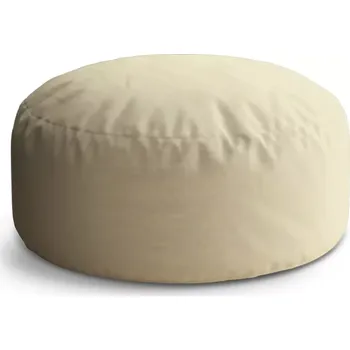 Taburet Sablio Taburet Circle Bílá slonová kost: 38x48 cm