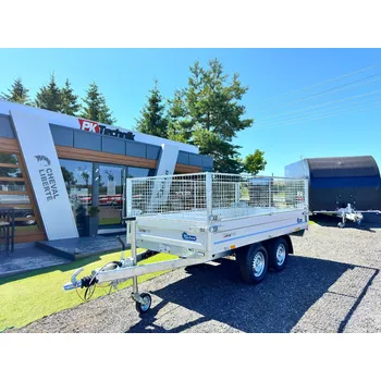 Přívěs k motorovému vozidlu Sklápěcí přívěs DEBON PW 1.2 MANUAL®, 300x160x90, nástavba KLEC 60