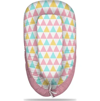 Hnízdečko pro miminko Sablio Hnízdečko pro miminko Tříbarevné trojúhelníky