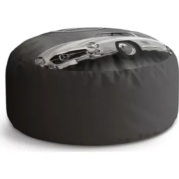 Taburet Sablio Taburet Circle Mercedes-Benz 300 SL Šedé pozadí: 38x48 cm