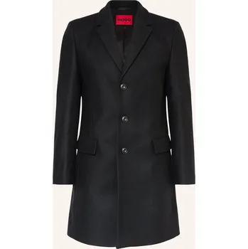 Pánský kabát Hugo Pánský Vlněný Kabát Migor, černá, 106