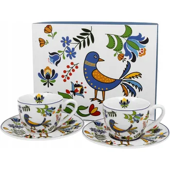 Šálek Duo Kašubský ptáček, porcelán, 90 ml, 2 ks