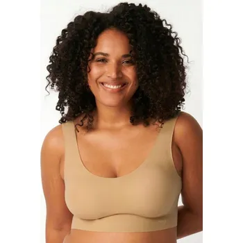 Podprsenka Sloggi top z polyamidu béžový, velikost 36