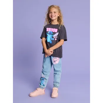 Dívčí tričko Sinsay - Tričko Stitch - šedá - 205BS-90X - 205BS-90X-104-2