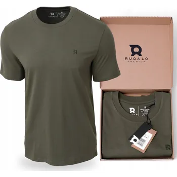 Pánské bavlněné tričko pro každý den khaki zelené Dárek Ruqalo - XL