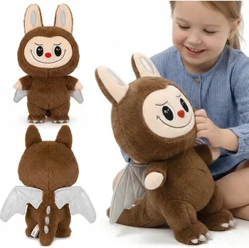 plyšák Velká hnědá Plyšák pro děti LABUBU LA BUBU plyšový mazlíček přítulníček 45 cm