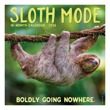 Kalendář Sloth Mode 2026 12 X 12 Wall Calendar (EN)