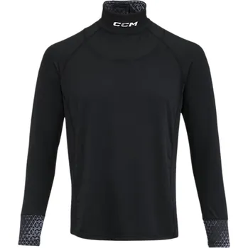 Pánské tričko Pánské tričko CCM Pro Neck Guard LS Black M