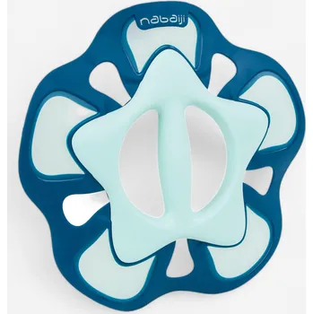 DECATHLON Činky do vody na aquagym Pullpush Flower 2 ks velikost S MODRÁ|TYRKYSOVÁ