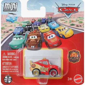 auto na autodráhu Disney Cars Mini Racers Race and Rescue Lightning Mcqueen