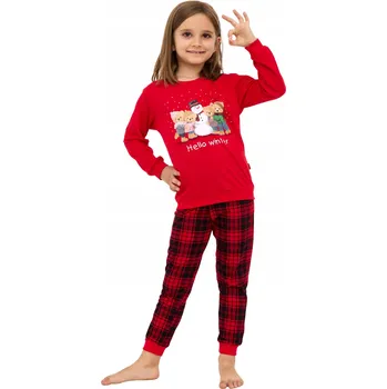 Cornette pyžamo červené, velikost 92