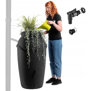 nádrž Nádrž na dešťovou vodu 210 l 113 x 42 cm šedá