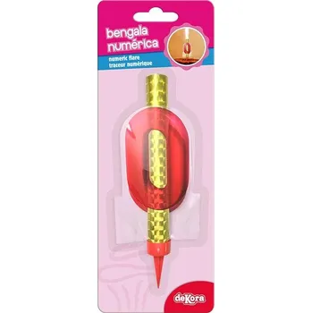 Dortová fontána s číslem 0 - Dekora | Cukrářské potřeby