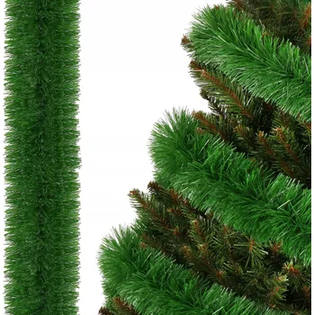 Vánoční dekorace VÁNOČNÍ ŘETĚZ GIRLANDA NA STROMEČEK ZELENÝ 3M