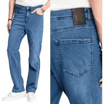 Pánské džíny Pánské džíny Marcus Jason 2117 Blue Wash Klasický střih Denim W36 L34
