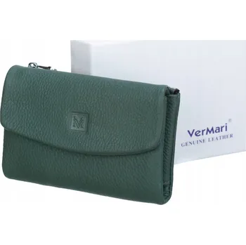 Peněženka Vermari peněženka z pravé lícové kůže zelená - dámská