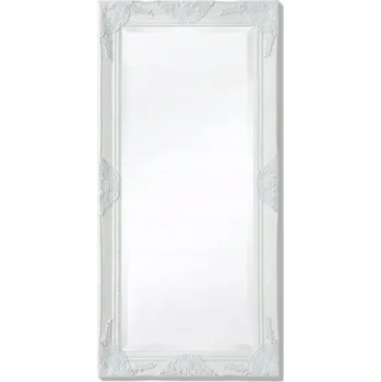 Zrcadlo Zrcadlo v barokním stylu, 100 x 50 cm, bílé