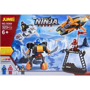 ostatní stavebnice Stavebnice Jumei NINJA BOJOVNÍCI 323 dílků 38x26 cm