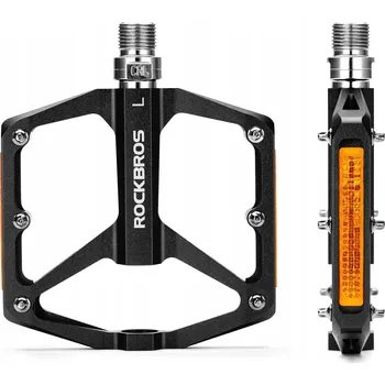 Pedál na kolo Platformové pedály Rockbros Černé platformové pedály na kolo