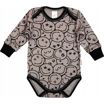 Body Body s DLOUHÝM rukávem, 2 patentky SMAJLÍCI 92 KLEKLE