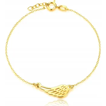 Náramek Zlatý náramek 585 Dámský Celebrita Křídlo ZLATO 14K ZLATO