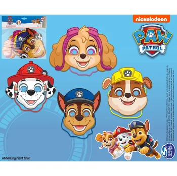 Párty papírové masky 4ks - tib | Cukrářské potřeby