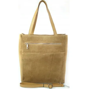 Vera Pelle kabelka z pravé semišové kůže, vícebarevná