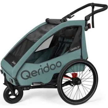 vozík za kolo Vozík QERIDOO Qupa 2 PLUS - Mineral Blue