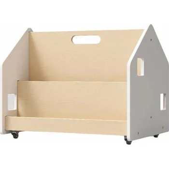 Knihovna BusyKids Oboustranná knihovna na kolečkách bílá