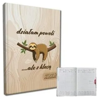 Diář Kalendarz 2026 A5 tygodniowy rozkładówka Leniwiec