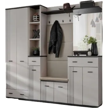 Šatní skříň Šatní skříň do předsíně HUGO VIII lamela kašmír