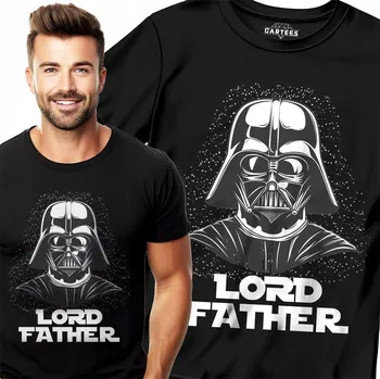 Pánské tričko TRIČKO PRO DÁREK LORD FATHER PRO PÁNY KE DNI OTCŮ STAR WARS: VADER