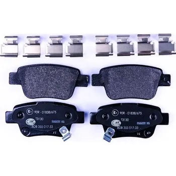 Brzdová destička Sada brzdových destiček, kotoučová brzda HELLA 8DB 355 017-331