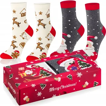 VÁNOČNÍ DĚTSKÉ PONOŽKY 2-BALENÍ INTENSO KIDS SADA vel. 29-31