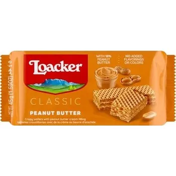 Loacker vafle s krémem z arašídů 45 g