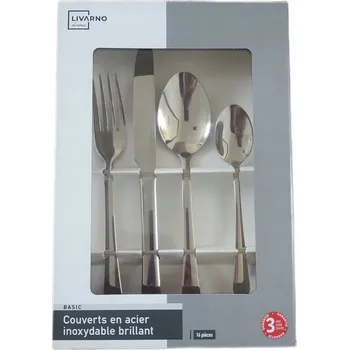 Příbor Příbory pro domácnost LIVARNO, 16dílná sada (vysoký lesk)