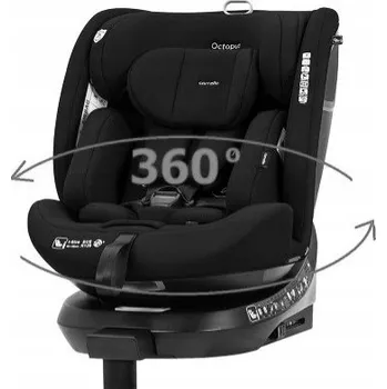 Autosedačka CARRELLO Octopus autosedačka 0-36 kg otočná 360° isofix 40-150 cm M Black