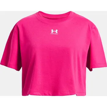 Dívčí tričko Dívčí tričko Under Armour UA Rival SS 1389755-681 Růžová YMD