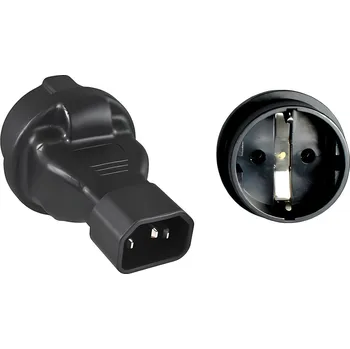 Napájecí kabel Adaptér IEC C14 na SCHUKO CEE 7/3 napětí 230V, 10A