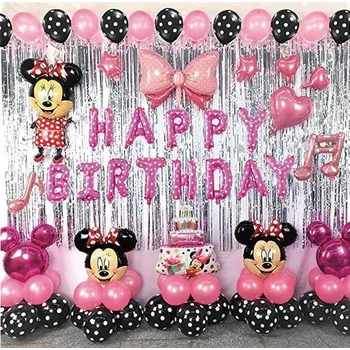 Balónková girlanda Minnie růžová 70ks - Cakesicq | Cukrářské potřeby