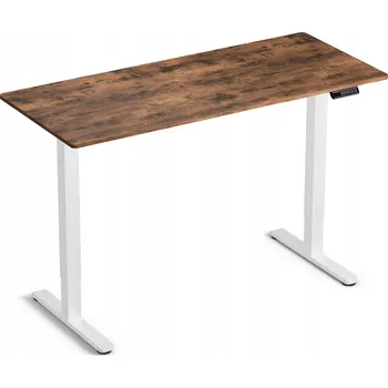 Psací stůl Obdélníkový psací stůl LVNSYSTEM 140 x 60 x 90 cm bílý, rustikální dub